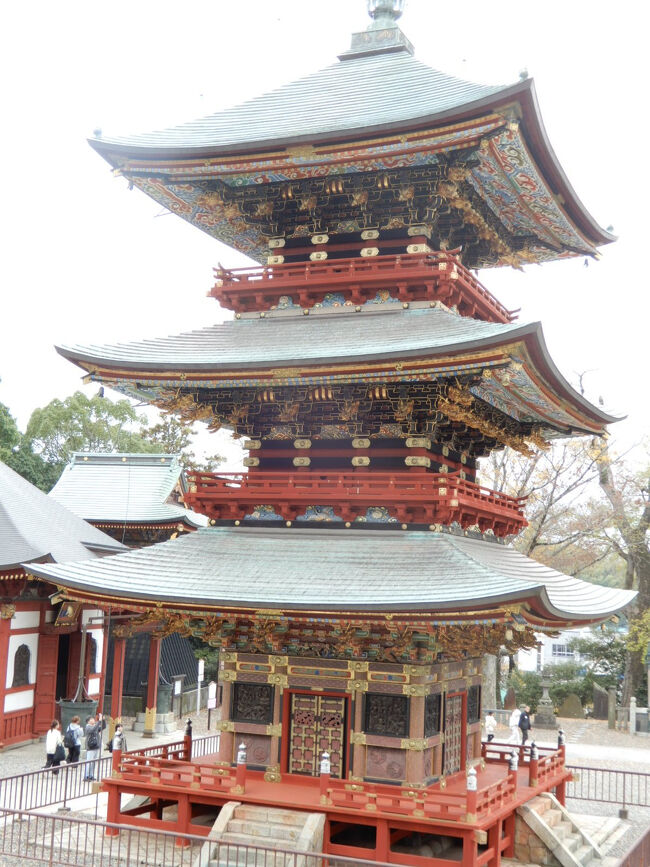 重要文化財の三重塔です。