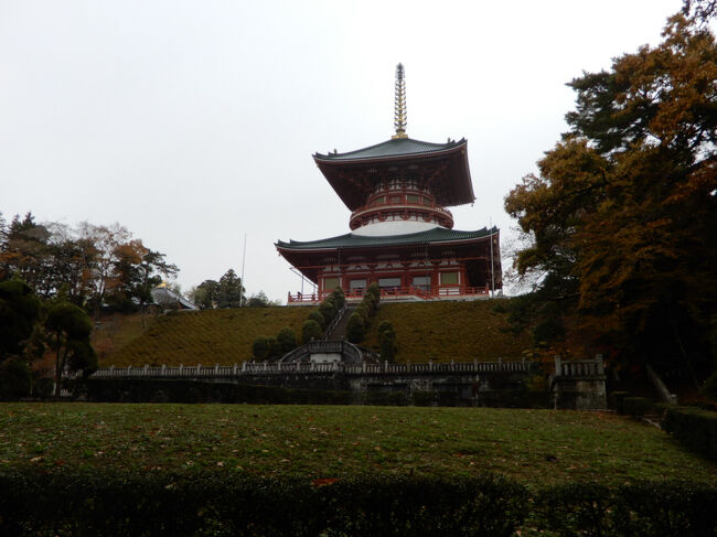 少し雨が降ってきたので、急いで戻ることにしました。こちらは「平和大塔」です。