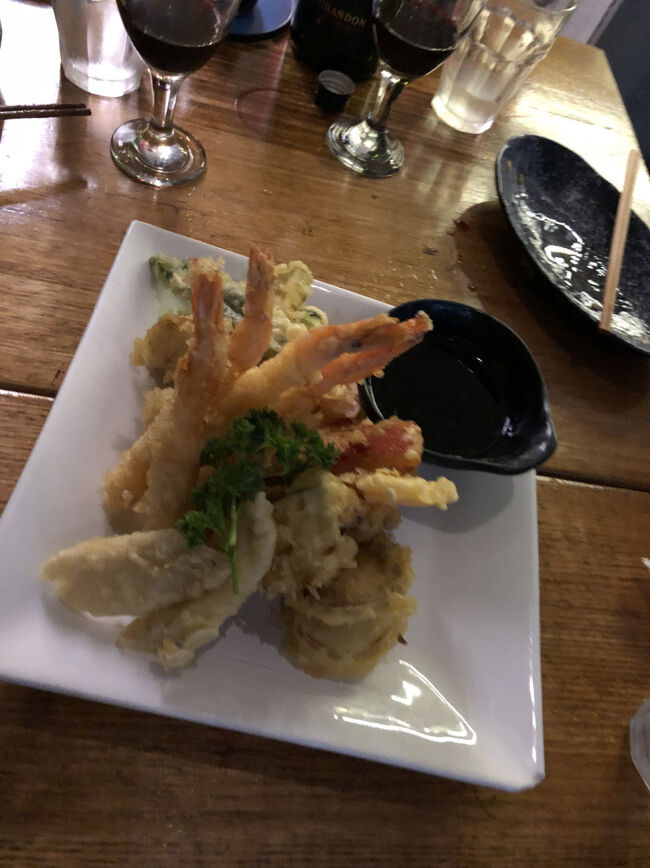 天麩羅の盛り合わせ。