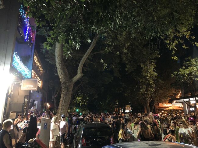 先ずはテイラースクエアに向かいます。シドニーのゲイカルチャーの中心地オックスフォード ストリートに有る広場です。<br /><br />cityから歩いても15分程で到着します。<br /><br />しかし～この大混雑でバリケードが張り巡らされて広場やオックスフォード ストリート方面へ向かう道が全て閉鎖されていました。<br /><br />