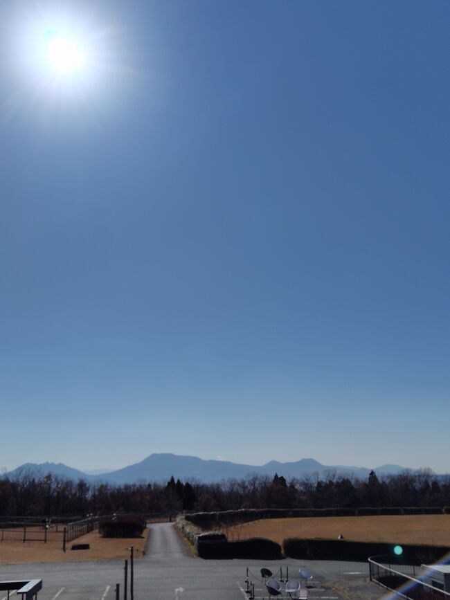 晴れて見れた阿蘇涅槃像