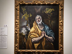 「悔悛する聖ペテロ」 1590-95年頃、サンディエゴ美術館
2025年、国立西洋美術館の「西洋絵画、どこから見るか？―ルネサンスから印象派まで サンディエゴ美術館 vs 国立西洋美術館」に出展されていた作品です。