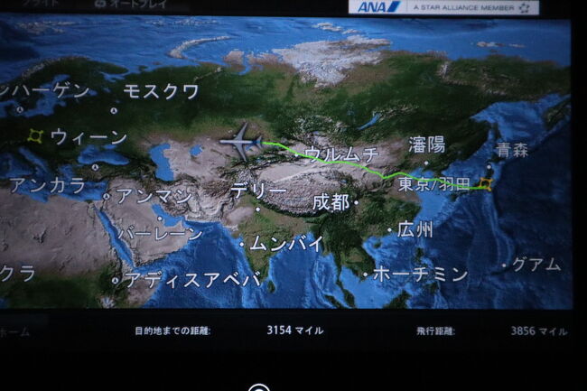 映画を見ては寝ての繰り返し<br />まだまだ長い～<br />15時間て辛い··今回は通路側の席を取りました<br />バーエリアにドリンクとお菓子を取りに行くのが楽しみでした