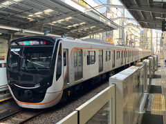 石神井公園駅からは地下鉄副都心線・東急東横線直通電車が多く出ており、速い列車なら35分で東急自由が丘駅に到着する。
自由が丘駅大井町線ホーム。ここから目的地の九品仏へ行く。
東急大井町線は、この自由が丘駅周辺が一番利用者が多く、自由が丘駅も東横線との乗り換え客で終日混みあっている。