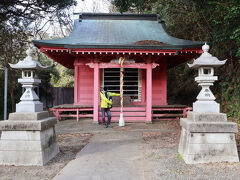 13:46　淡島神社到着
長い鈴緒ですね（笑）
御利益は安産・縁結び・航海安全、3月3日が祭礼
