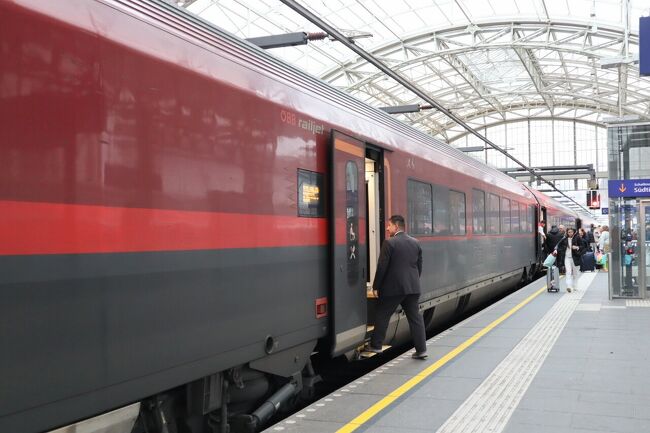 無事にウィーン中央駅で乗り換えができてザルツブルクに到着しました