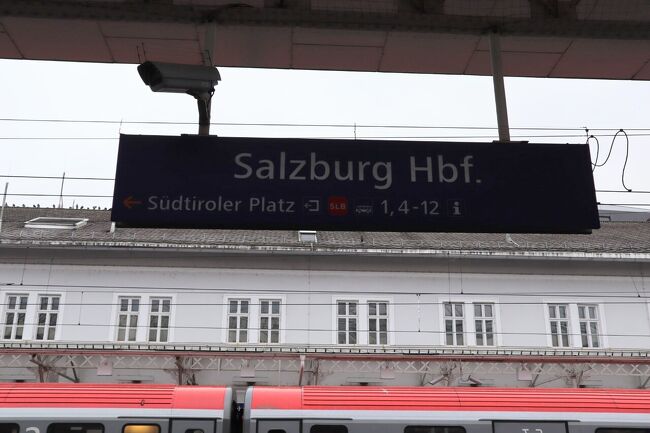 小さくてきれいな駅です<br />クルックで購入してたザルツブルクカードのバウチャーを駅構内のツーリストインフォで提示して交換しました