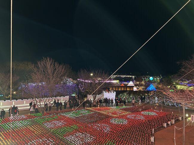 お城の上から見られたり色々な角度から見られて圧巻