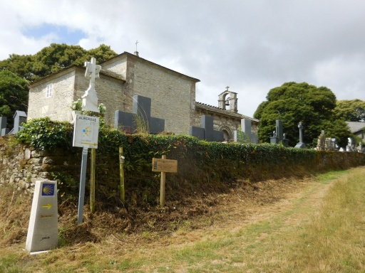 前を歩く背の高いおじさん巡礼は腰が悪くなったのか、庇いながら歩く様子が痛々しいです。自分よりずっと悪いみたい。それでもこの人は滅多に休まずに、ずっと左右に体を振りながら歩き続けてるのを何度も見ました。凄い根性してると思った。自分も頑張らねば。<br /><br />今日はそこそこ腰が痛くなって段差でドスンと降りるのは禁止です。明日は痛み止めを飲んで出発しよう。ボルタレンは塗ったけど効果が分からない。でもよっぽどならシルビーに貰った残り少ないクリームを塗れば即効性があるので安心です。塗って暫くするとカッカと熱くなって痛みが消えます。無くなったら空き容器を持って薬屋を尋ねましょう。.って、フランスのと同じ薬がスペインにあるのかな？<br />以前、同じように腰痛に悩まされた時にドイツ人がスネーククリームと言うのを塗ってくれたことがあって、シルビーのと同様にカッカと熱くなりました。これを買いたいと言ったらドイツにしかないと言われたので、シルビーのがスペインにあるのかどうか分からないです。