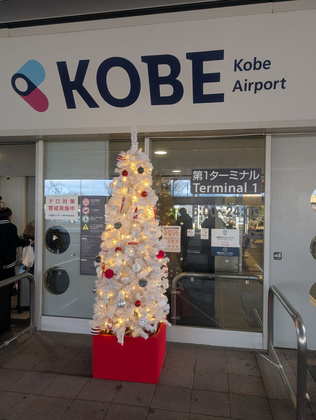 空港入り口にかわいいツリー