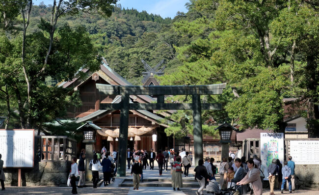 　参道の行き当たりにある銅の鳥居