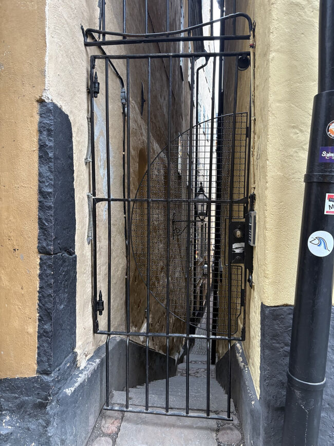 世界一細い小道は通れなくなってました。