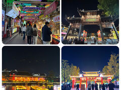 南京ではトランジット時間が6時間あったので夫子廟に2時間弱滞在しました。
地下鉄で乗り換え時間を入れて片道1時間弱、7元。

まるでテーマパークみたい！再訪して舟にも乗ってみたいです。