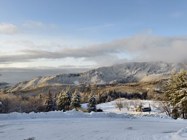 駐車場からの景色も素敵でした。すっかり冬だね。