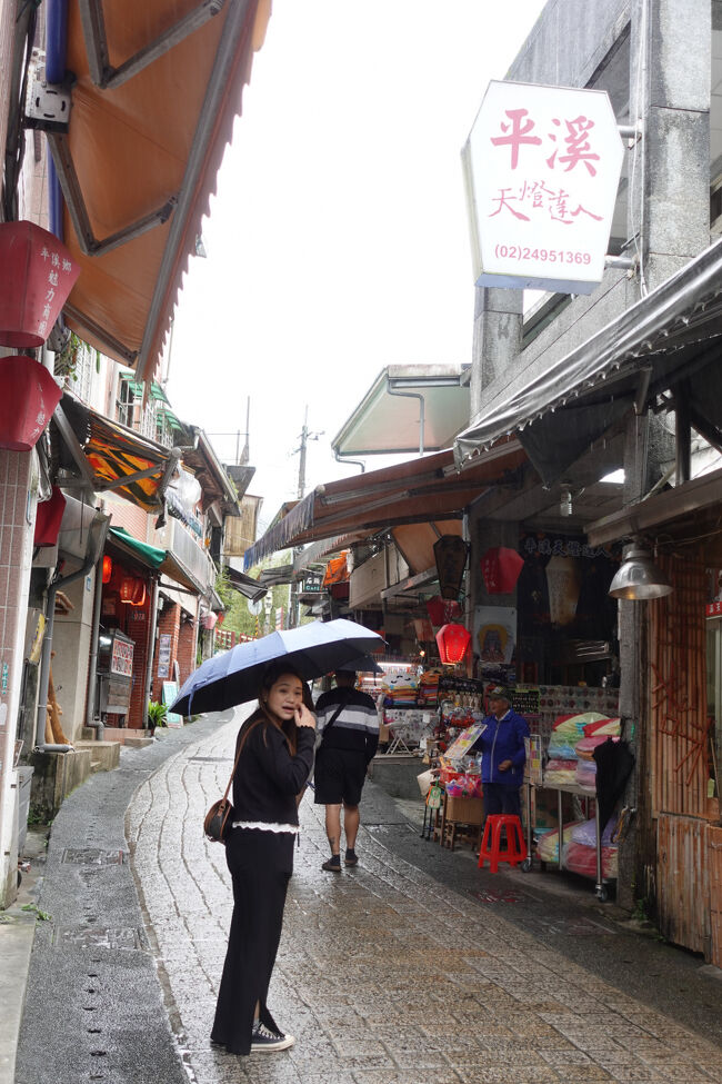 混み合うってほどではないけれど、菁桐老街よりは観光の方いらしてますな。