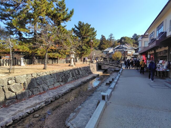 裏手のお土産街を回って、フェリー埠頭へ戻ります。