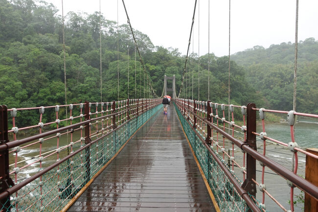 静安吊橋より小さいかな？なので、それなりに揺れる。
