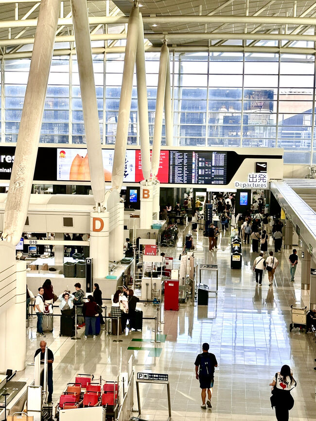久しぶりの国際線ターミナル<br />朝から混雑しています。