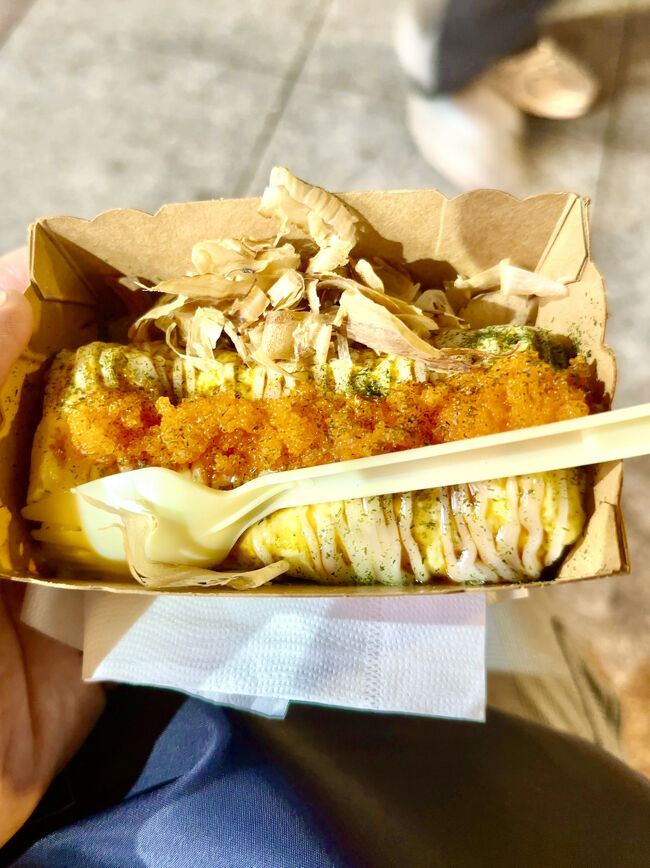 明太子オムレツを。<br />他にもちょこちょこと食べて腹一杯。