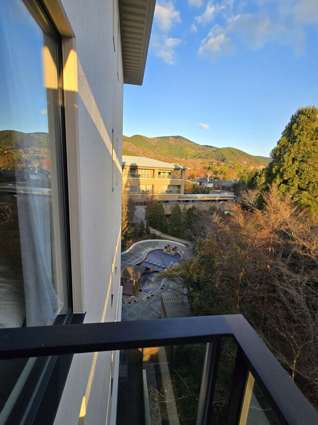 下には夏の屋外プールが見えた。