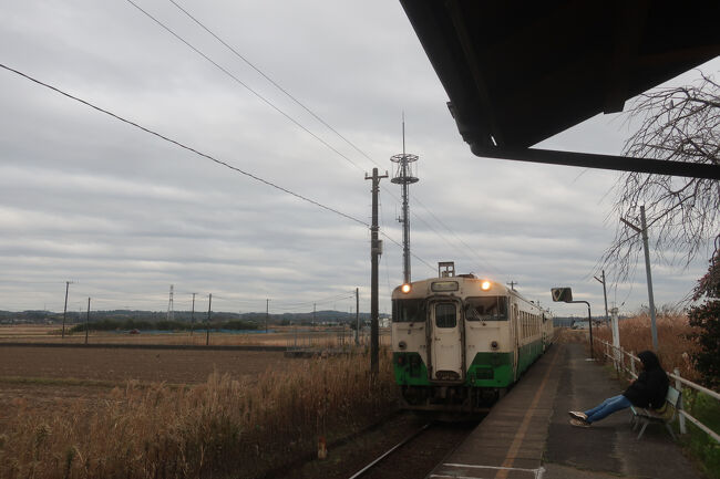 一時間に1本ほどのダイヤですが､ホームに入ったら1分もしないくらいで五井行が来ました<br /><br />乗り遅れたら周囲に何もないこの駅で一時間待ち