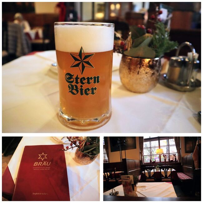夕方のミュンヘン行きの列車まで時間があるのでオーストリア料理を食べにレストランシュテルンブロイへ<br />すぐに入れました