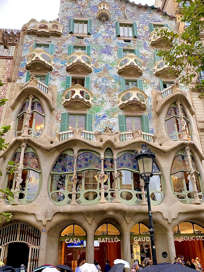 地下鉄にてカサバトリョを訪問。<br /><br />バルセロナの地下鉄は10回券がベターとの情報に従って購入しました。<br />やはりグーグル先生がいないと何もできません。全て先生にお任せで地下鉄のサグラダファミリア駅から１回乗り換え、その後徒歩ルートに従って簡単に辿り着くことができました。<br /><br />バルセロナの地下鉄は、とくにスリへの注意喚起情報がかなり出されていましたので、バッグを前に抱えて片手をファスナー部分に置いて乗車していました。<br />注意を払っていたせいか、今回の旅程中では一度も危険な思いをせずに過ごせました。