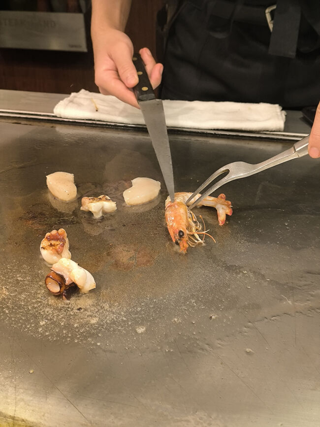 シーフードを頼まれたお客さんもいました