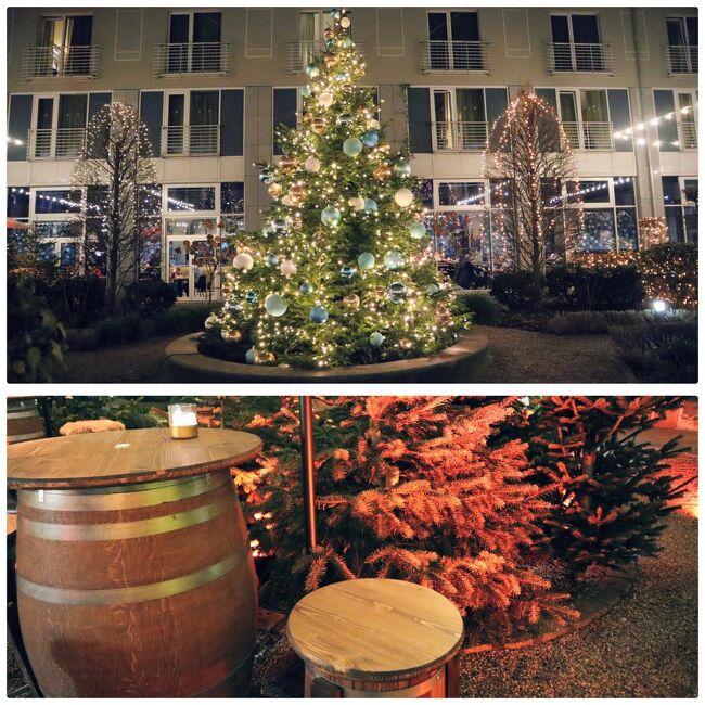 中庭に小さなクリスマスマーケット<br />屋台ぽいのが2軒でした<br />クリスマスツリーが綺麗で癒されました<br />今夜は外には出ずにホテルでのんびり過ごす事にしました<br /><br />ここまで読んでいただいてありがとうございます