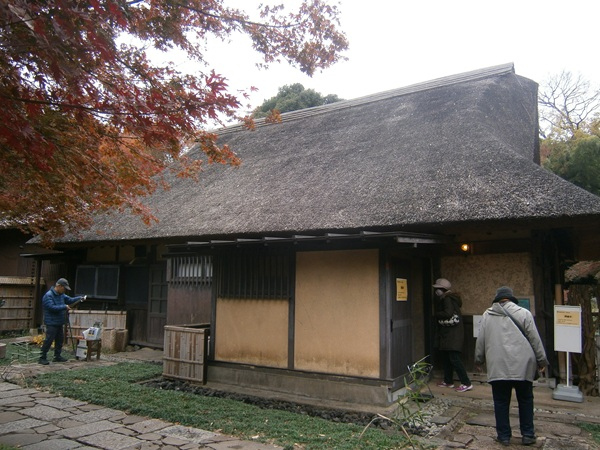 睡足軒の森の中にある睡足軒。<br />もともと飛騨高山周辺に建てられていたものを、昭和の大茶人・松永安左エ門（耳庵）が移築し、草案としたと伝えられています。<br />建物は、国の登録有形文化財です。<br /><br />訪問日はあまり日の光が差し込まない曇りの日だったので、写真では紅葉の美しさが伝えられていないのが残念ですが、古い建造物と紅葉のコラボは見ごたえがありました。<br />観光客も多かったのですが、境内が広いので分散されて混雑か感じませんでした。<br />電車で行くには便の悪い場所にあるので、東京の近場の紅葉の穴場です。<br /><br />