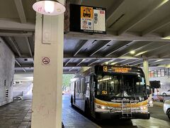 バスの乗り換えです