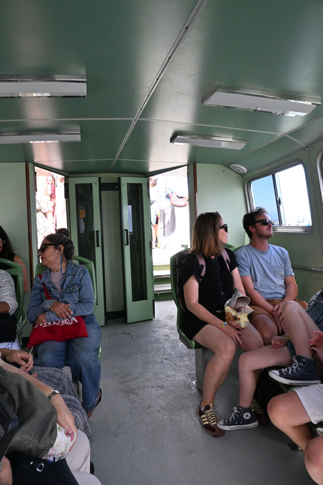 無事にお目当ての船へ乗船。それほど混んでなくてよかった。