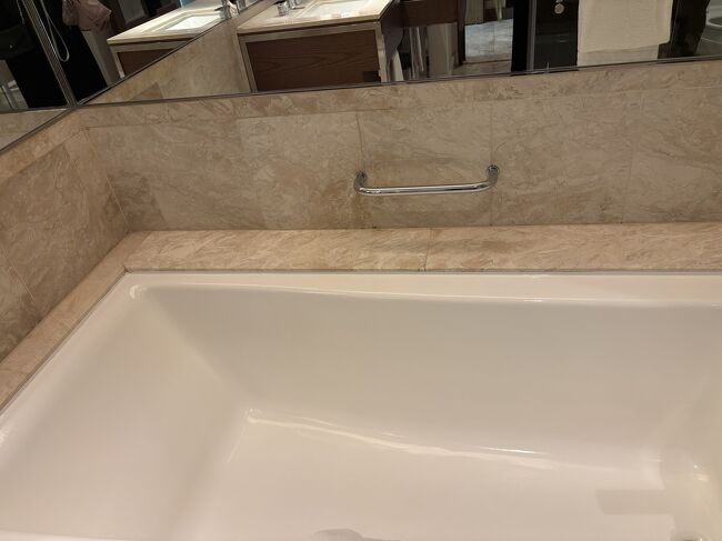 シャワールームの隣にバスタブがありました。