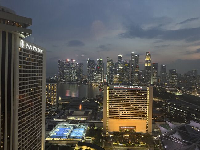 ラウンジからの夜景も綺麗でした。