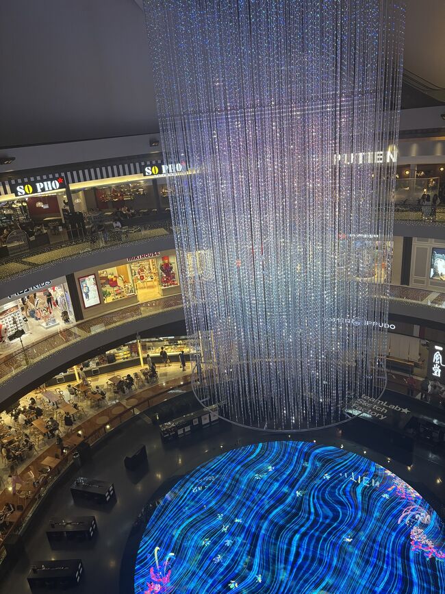 ホテルに戻る途中、一瞬だけマリーナベイサンズの中に入ってみました。21時半頃でしたが、たくさんの人で賑わっていました。