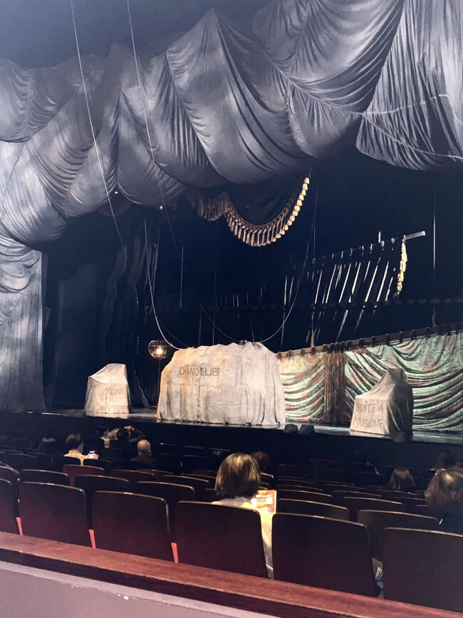 オペラ座の怪人<br />13:30-14:10(休憩20分)<br /><br />chatGPT(チャピ)に相談しつつ<br />こちらの座席を選びましたが<br />舞台上部に現れる怪人の姿や<br />シャンデリアの演出まで<br />とても観やすい初心者向けの席でした！<br /><br />某夢の国のショーや<br />某消臭剤メーカーのミュージカルなど<br />様々な舞台を観てきましたが<br />さすが劇団四季は格が違いました。<br />声量がすごい。舞台演出がすごい。<br />場面切替のスピードがとにかくすごい。<br />ストーリーはただの三角関係ですが(笑)<br />目にも耳にも美しい世界に浸れて<br />とても幸せな時間を過ごせました！