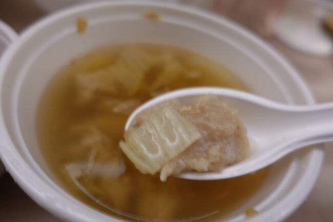 白菜がちょっと入ってるけれど。