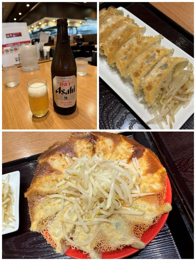 浜松で人気の餃子チェーン店、浜太郎。<br />今夜は、浜太郎の工場併設店に訪れました。出来立ての餃子が頂けるんだって。<br /><br />◆瓶ビール（638円）<br />◆白餃子/ニンニク無しシングル6個（396円）<br />◆赤餃子/ニンニクありダブル12個（792円）<br />浜太郎の餃子は、ニンニク入りと無しの餃子が選べます。<br />我が家はニンニク大好き夫婦なので、もちろんニンニク入りを2人前と、あっさり無しタイプも1人前。<br />餃子って、どうしてこんなにビールに合うのでしょう（笑）<br />ビールと餃子の相乗効果で、どっちも美味しいわー。