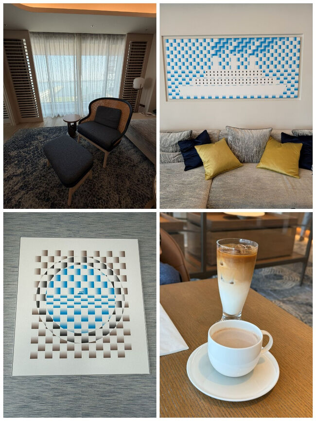 ブルーを基調にしたお部屋のインテリア☆<br />最高のお部屋で最高のバースデーを祝えました♪<br />では、チェックアウトして次に向かいまーす。