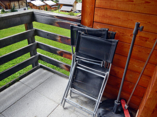 テラスに置いてあるチェアと、