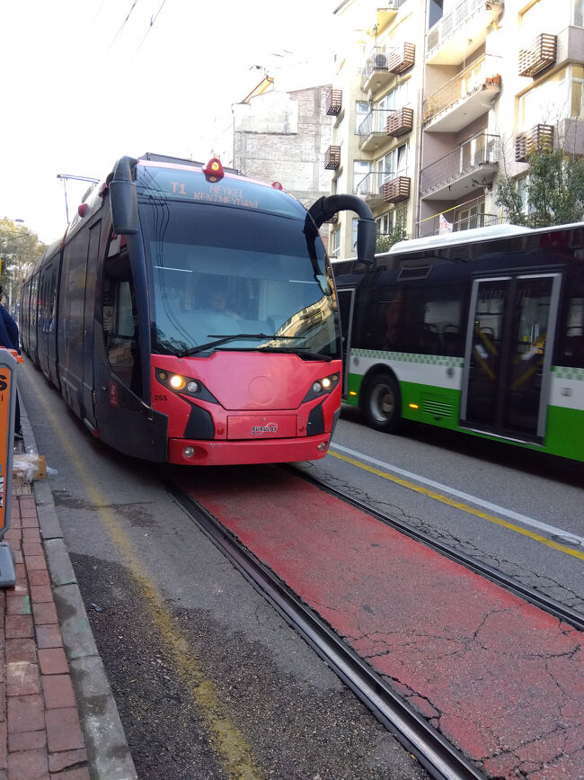 路面電車が走っていました。