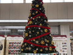 そして新装となった広島駅へ
コンコースにはクリスマスツリー