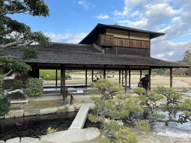 建物内に水の流れが作られた流店