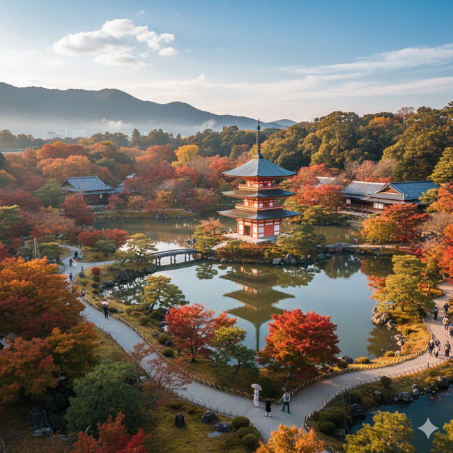 AIに書かせた三渓園がこれだ。<br />