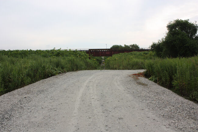 勇払郡むかわ町汐見。<br />分かれ道に出ました。