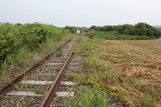 日高本線の線路跡。<br />上の写真の反対側です。