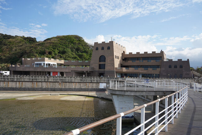 お城が見えます。遊客中心みたいですね。お土産屋さんとお食事処と…あんま情報量は無いかな。<br /><br />入口で20NT$の買い物券いただくのですが、案の定最低消費100NT$。もっと高いもんしか見当たらぬ？