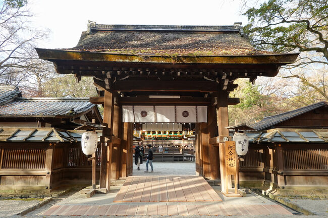 河合神社の神門。