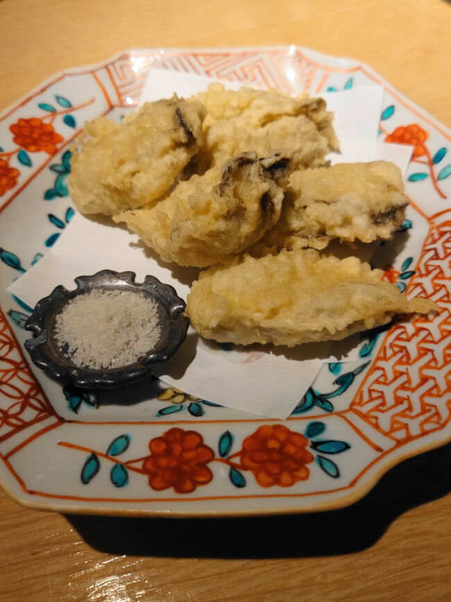 牡蠣の天ぷら。おいしい、の一言。