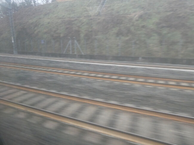 　金泉（亀尾）駅を通過してしばらくすると、本線から分岐します。